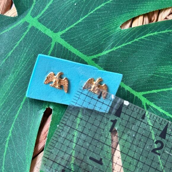BOGO FREE GOLDEN EAGLE STUD EARRINGS - Picture 4 of 5